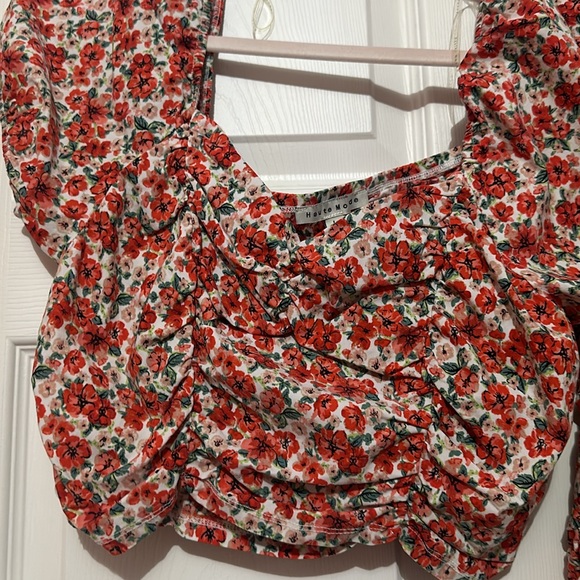 Haute Mode orange flower set size Large - Picture 2 of 5